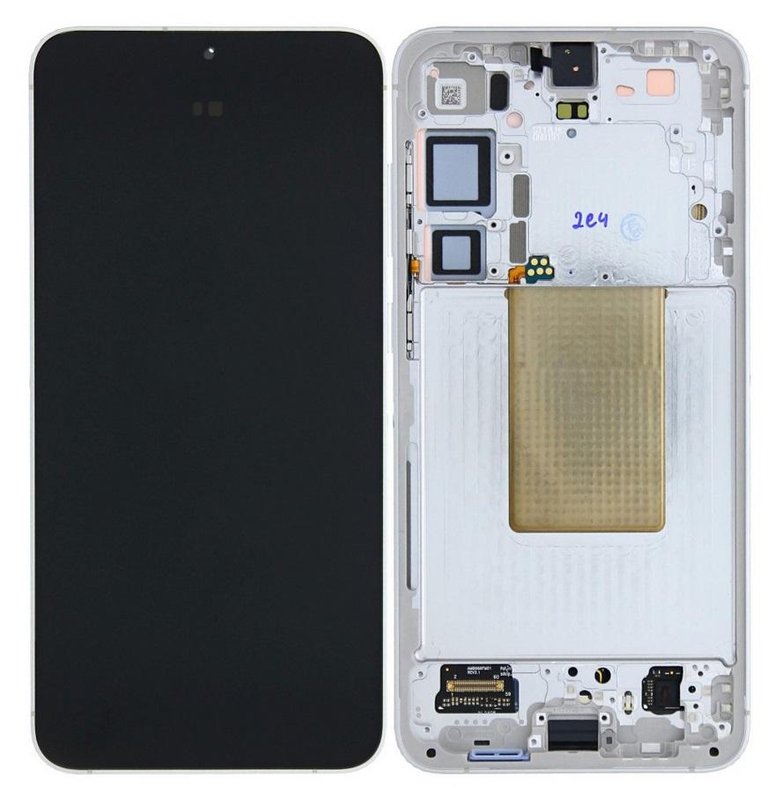 TOUCHSCREEN + DISPLAY AMOLED DISPLAY COMPLETO + FRAME PER SAMSUNG GALAXY S24 PLUS / S24+ 5G S926B GRIGIO ORIGINALE (SERVICE PACK)