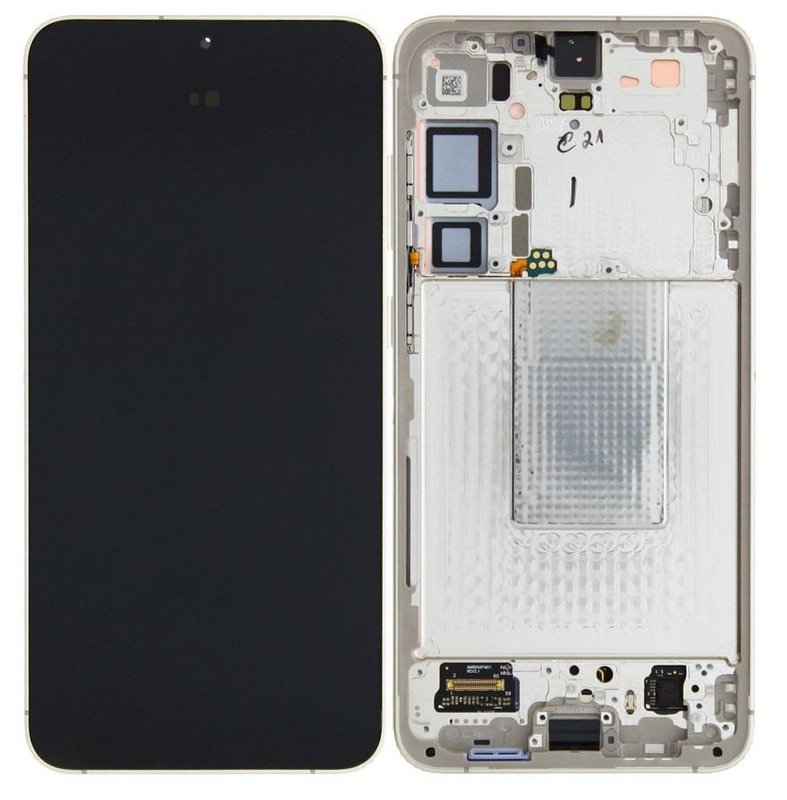 TOUCHSCREEN + DISPLAY AMOLED DISPLAY COMPLETO + FRAME PER SAMSUNG GALAXY S24 PLUS / S24+ 5G S926B GIALLO ORIGINALE (SERVICE PACK)