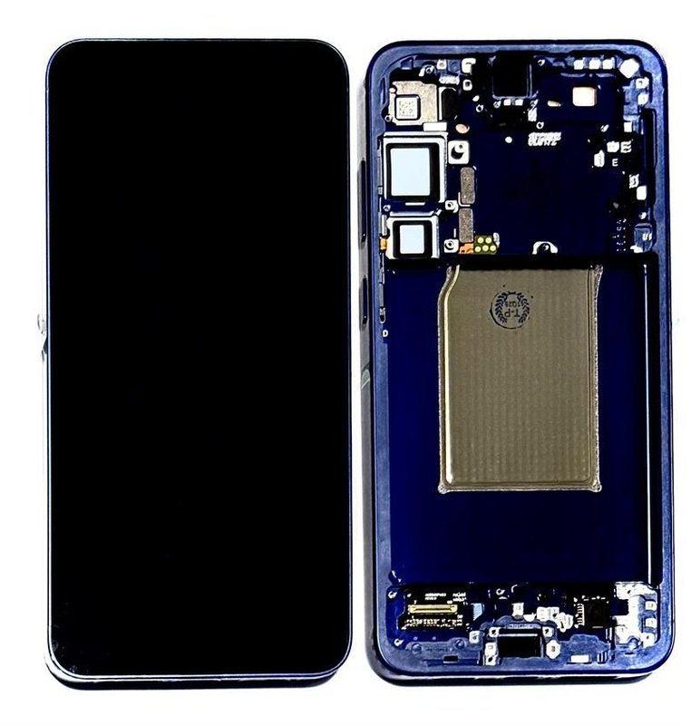 TOUCHSCREEN + DISPLAY AMOLED DISPLAY COMPLETO + FRAME PER SAMSUNG GALAXY S25 PLUS / S25+ 5G S936B BLU MARINO ORIGINALE (SERVICE PACK)