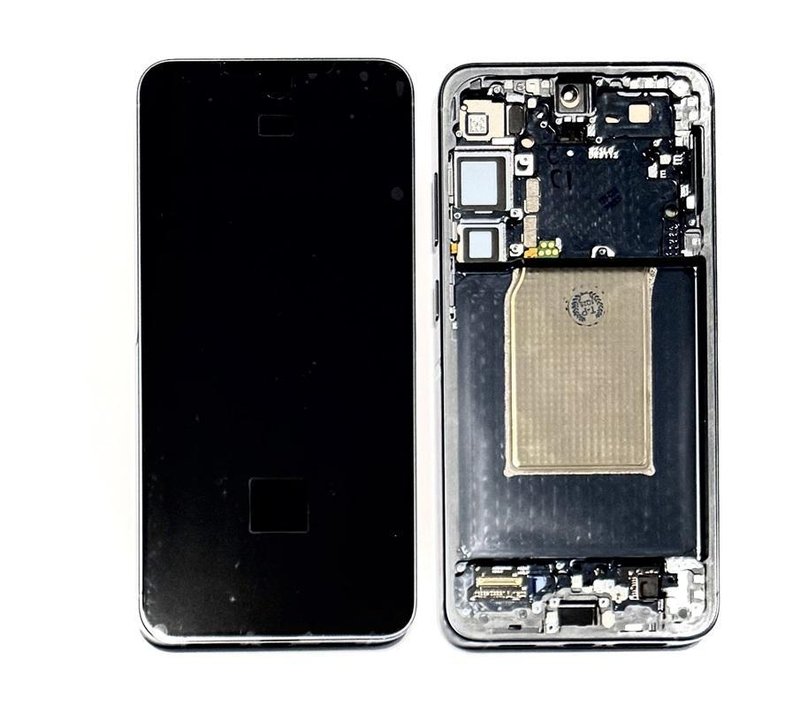 TOUCHSCREEN + DISPLAY AMOLED DISPLAY COMPLETO + FRAME PER SAMSUNG GALAXY S25 PLUS / S25+ 5G S936B NERO ORIGINALE (SERVICE PACK)