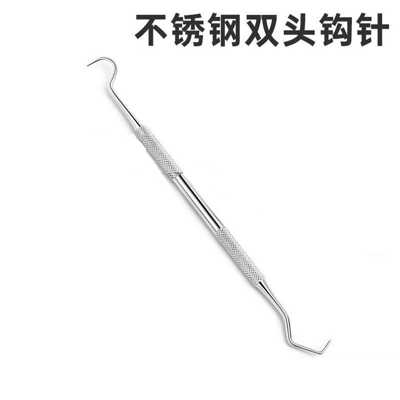 PISTOLA A GANCIO A DOPPIA TESTA IN ACCIAIO INOX (1 pz)