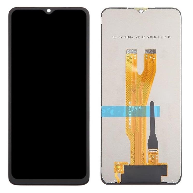 DISPLAY LCD + TOUCHSCREEN DISPLAY COMPLETO SENZA FRAME PER ZTE BLADE A53 / A53 PLUS NERO ORIGINALE
