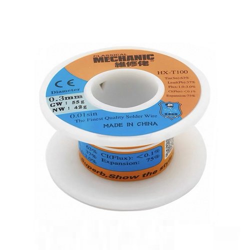 FILO PER SALDAZIONE MECHANIC HX-T100 0.3mm 55g