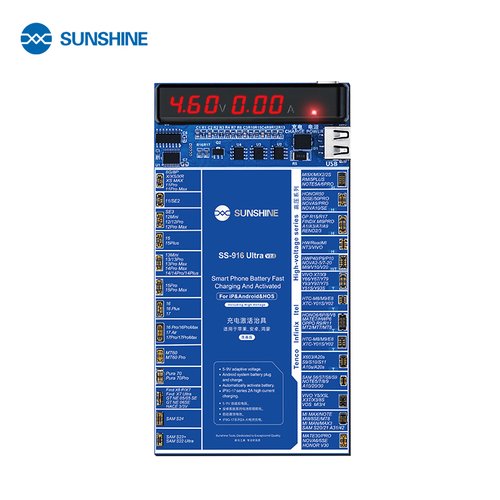SUNSHINE SS-916 ULTRA V2.0 PIATTAFORMA PER ATTIVAZIONE BATTERIA IPHONE 8-17 PRO MAX / SAMSUNG / HUAWEI / OPPO / VIVO / XIAOMI / TRANSSION