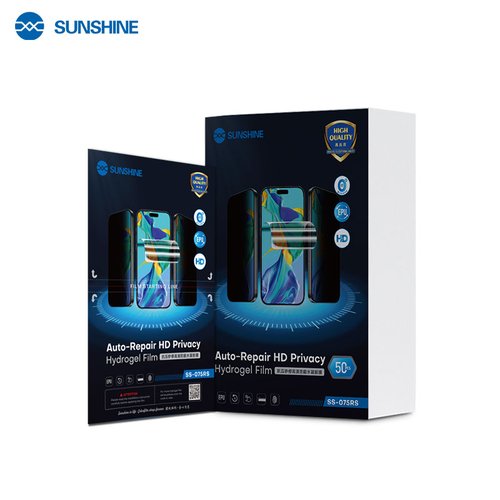 SUNSHINE SS-075RS PELLICOLA IDROGEL ANTI-PEEP AD ALTA DEFINIZIONE RIPARAZIONE ANTI-COMPRESSIONE E RECUPERO RAPIDO 50PCS 7.0 INCH UNIVERSALE PER SUNSHINE SS-890C INTELLIGENT CUTTING MACCHINA