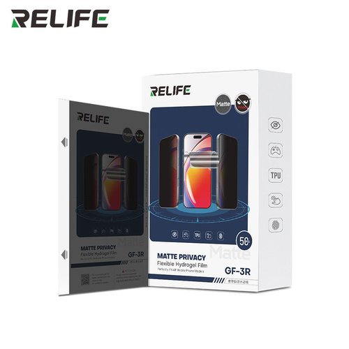 RELIFE GF-3R MATTE FILM PRIVACY DI IDROGEL 50PCS (HD 0.1MM) 7.0 inch UNIVERSALE PER SUNSHINE SS-890C / Y22 ULTRA INTELLIGENT CUTTING MACCHINA