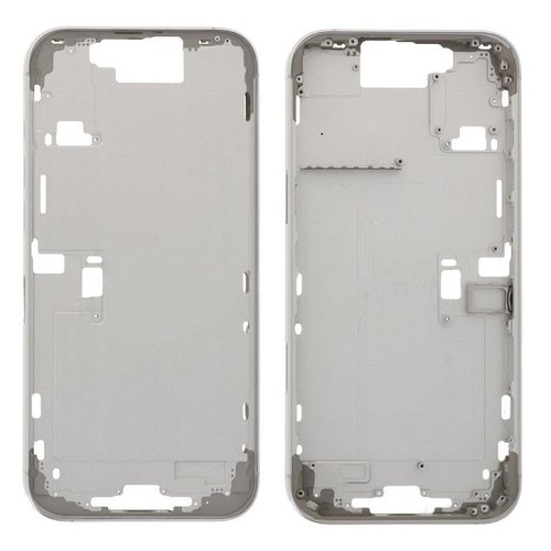 COVER CENTRALE A PER APPLE IPHONE 16 PRO MAX 6.9 BIANCO OEM (SENZA PULSANTE DELLA FOTOCAMERA + CAVO)