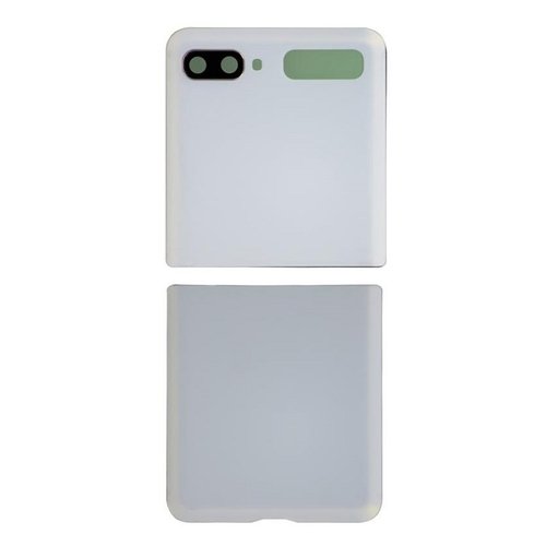 SET 2 PEZZI COVER POSTERIORE PER SAMSUNG GALAXY Z FLIP 5G F707B BIANCO