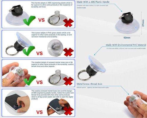 JAKEMY JM-SK04 VENTOSA SOLLEVA VETRO PER APPLE / HUAWEI / SAMSUNG / XIAOMI / OPPO / REALME / ONEPLUS / PAD