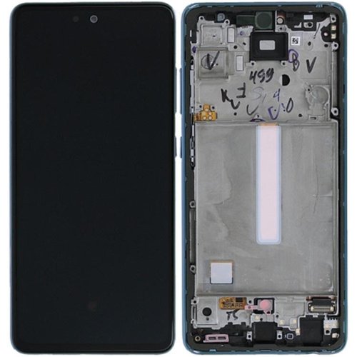 TOUCHSCREEN + DISPLAY AMOLED DISPLAY COMPLETO + FRAME PER SAMSUNG GALAXY A52 A525F / A52 5G A526B BLU OEM
