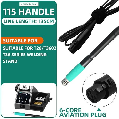 SUGON C115 MANIGLIA PER T28 / T3602 / T36 SERIE STAZIONE DI SALDATURA SOSTITUIRE LA MANIGLIA