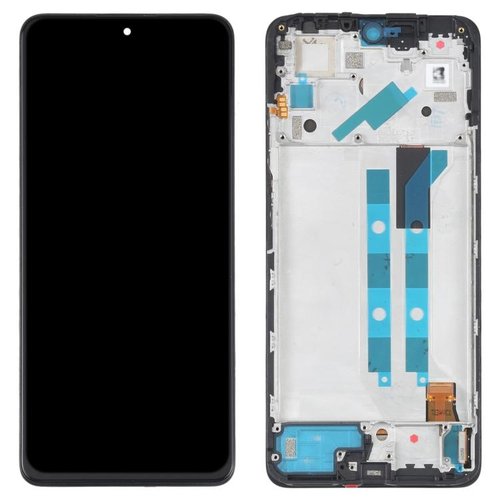 TOUCHSCREEN + DISPLAY OLED DISPLAY COMPLETO + FRAME PER XIAOMI REDMI NOTE 11 PRO 4G (2201116TG 2201116TI) / REDMI NOTE 11 PRO 5G (21091116I 2201116SG) NERO ORIGINALE (SERVICE PACK)
