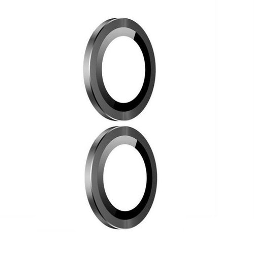 SET 2 PEZZI VETRO E SUPPORTO CAMERA PER APPLE IPHONE 11 6.1 NERO