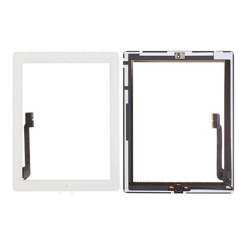 TOUCH E VETRO PER APPLE IPAD 4 A1458 A1459 A1460 BIANCO ORIGINALE