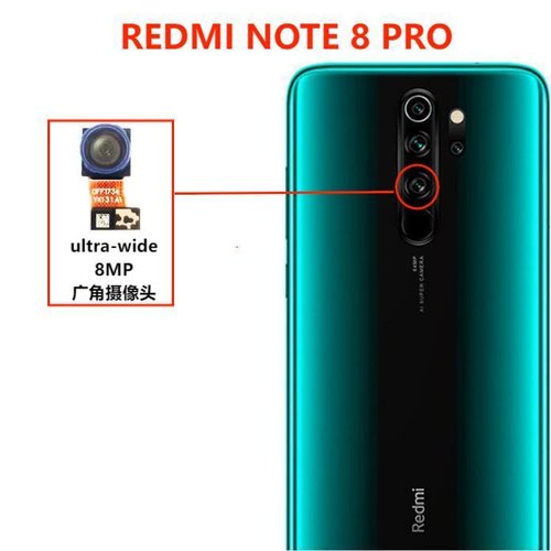 ANGOLO AMPIO CAMERA POSTERIORE PICCOLO 8MP PER XIAOMI REDMI NOTE 8 PRO