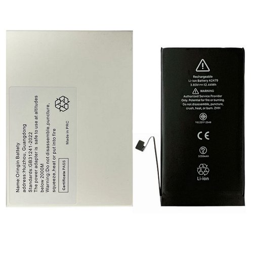 BATTERIA DE GRANDE CAPACITA (3250 mAh) PER APPLE IPHONE 12 6.1 / IPHONE 12 PRO 6.1 (DIAGNOSTICABILE BATTERIA NON È NECESSARIA LA SALDATURA CAVO BATTERIA ORIGINALE NESSUN MESSAGGIO "PARTE SCONOSCIUTA") (RICHIEDE AGGIORNAMENTO ALL'ULTIMA VERSIONE)