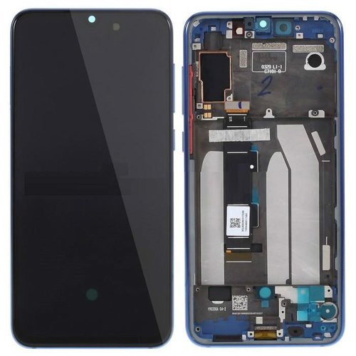 TOUCHSCREEN + DISPLAY LCD DISPLAY COMPLETO + FRAME PER XIAOMI MI 9 SE BLU ORIGINALE