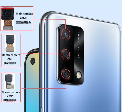 CAMERA POSTERIORE 48MP PER OPPO A74 4G (CHP2219) ORIGINALE