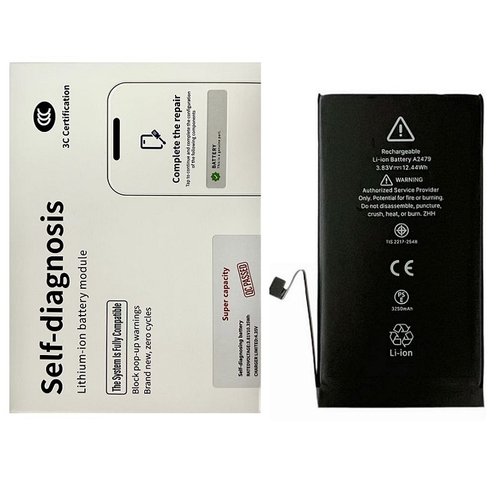 BATTERIA DE GRANDE CAPACITA (3250 mAh) PER APPLE IPHONE 12 6.1 / IPHONE 12 PRO 6.1 (BATTERIA DECODIFICABILE GENUINA AUTODIAGNOSTICABILE) (RICHIEDE AGGIORNAMENTO ALL'ULTIMA VERSIONE)