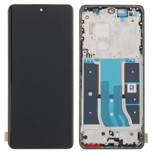 DISPLAY LCD + TOUCHSCREEN DISPLAY COMPLETO + FRAME PER REALME 12 PRO (RMX3842) ORO ORIGINALE (SERVICE PACK)