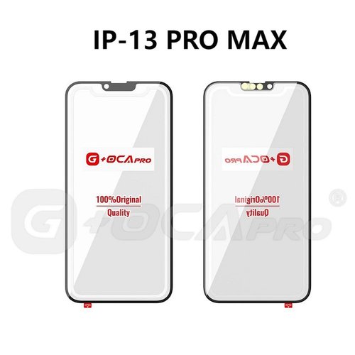 G+ PRO VETRO + OCA PER APPLE IPHONE 13 PRO MAX 6.7 NERO