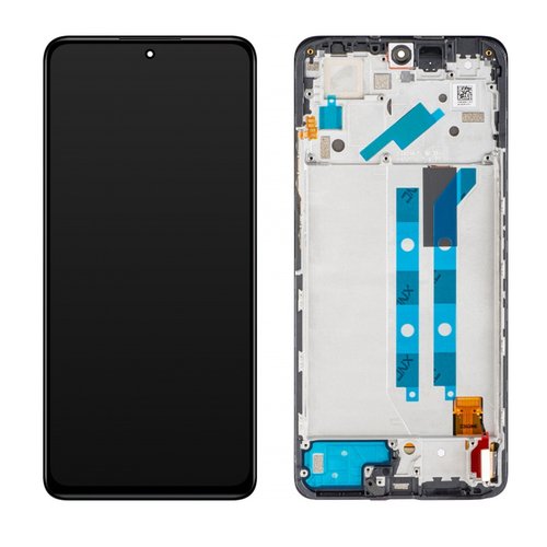 TOUCHSCREEN + DISPLAY OLED DISPLAY COMPLETO + FRAME PER XIAOMI REDMI NOTE 12 PRO 4G (2209116AG 2209116AG) NERO ORIGINALE (SERVICE PACK)