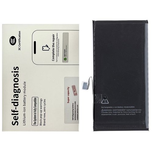 BATTERIA DE GRANDE CAPACITA (3500 mAh) PER APPLE IPHONE 13 6.1 (BATTERIA DECODIFICABILE GENUINA AUTODIAGNOSTICABILE) (RICHIEDE AGGIORNAMENTO ALL'ULTIMA VERSIONE)