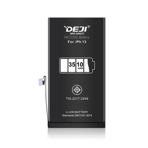 DEJI BATTERIA DE GRANDE CAPACITA (3510 MAH) PER APPLE IPHONE 13 6.1 (DIAGNOSTICABILE BATTERIA NON È NECESSARIA LA SALDATURA CAVO BATTERIA ORIGINALE NESSUN MESSAGGIO "PARTE SCONOSCIUTA") (RICHIEDE AGGIORNAMENTO ALL'ULTIMA VERSIONE)