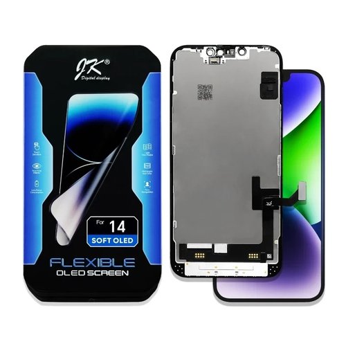 TOUCHSCREEN + DISPLAY OLED DISPLAY COMPLETO PER APPLE APPLE IPHONE 14 6.1 JK-T OLED VERSIONE SOFT