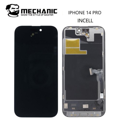 TOUCHSCREEN + DISPLAY LCD DISPLAY COMPLETO PER APPLE IPHONE 14 PRO 6.1 MECHANIC INCELL (FREQUENZA DI AGGIORNAMENTO: 120HZ)