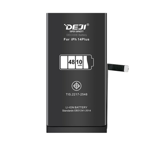 DEJI BATTERIA DE GRANDE CAPACITA (4810 MAH) PER APPLE IPHONE 14 PLUS 6.7 (DIAGNOSTICABILE BATTERIA NON È NECESSARIA LA SALDATURA CAVO BATTERIA ORIGINALE NESSUN MESSAGGIO "PARTE SCONOSCIUTA") (RICHIEDE AGGIORNAMENTO ALL'ULTIMA VERSIONE)