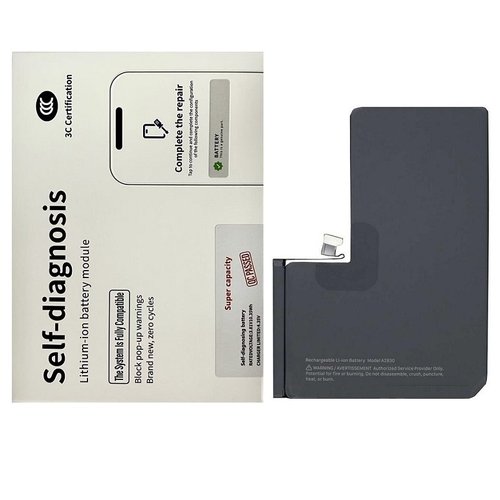 BATTERIA DE GRANDE CAPACITA (4820 mAh) PER APPLE IPHONE 14 PRO MAX 6.7 (BATTERIA DECODIFICABILE GENUINA AUTODIAGNOSTICABILE) (RICHIEDE AGGIORNAMENTO ALL'ULTIMA VERSIONE)