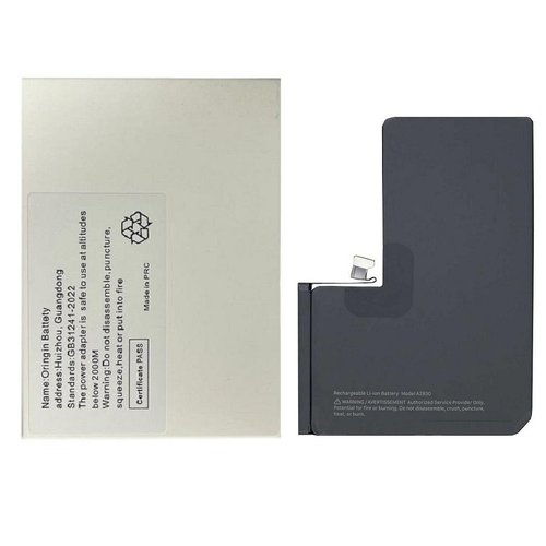 BATTERIA DE GRANDE CAPACITA (4820 mAh) PER APPLE IPHONE 14 PRO MAX 6.7 (DIAGNOSTICABILE BATTERIA NON È NECESSARIA LA SALDATURA CAVO BATTERIA ORIGINALE NESSUN MESSAGGIO "PARTE SCONOSCIUTA") (RICHIEDE AGGIORNAMENTO ALL'ULTIMA VERSIONE)