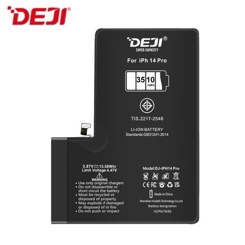 DEJI BATTERIA DE GRANDE CAPACITA&nbsp;(3510&nbsp;mAh) PER APPLE IPHONE 14 PRO 6.1