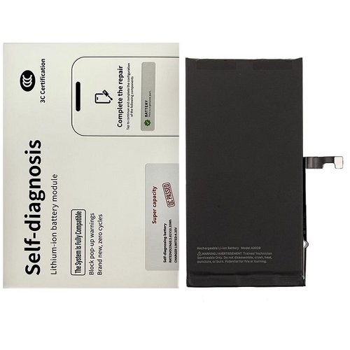 BATTERIA DE GRANDE CAPACITA (4730 mAh) PER APPLE IPHONE 15 PLUS 6.7 (BATTERIA DECODIFICABILE GENUINA AUTODIAGNOSTICABILE) (RICHIEDE AGGIORNAMENTO ALL'ULTIMA VERSIONE)