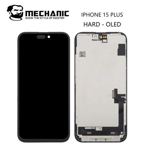 TOUCHSCREEN + DISPLAY OLED DISPLAY COMPLETO PER APPLE IPHONE 15 PLUS 6.7 MECHANIC OLED VERSIONE DURA