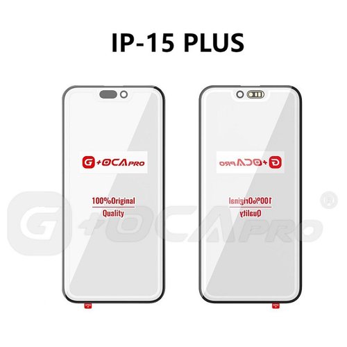 G+ PRO VETRO + OCA PER APPLE IPHONE 15 PLUS 6.7 NERO