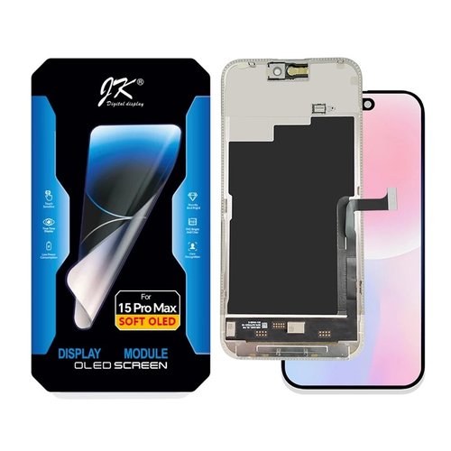 TOUCHSCREEN + DISPLAY OLED DISPLAY COMPLETO PER APPLE IPHONE 15 PRO MAX 6.7 JK-T OLED VERSIONE SOFT