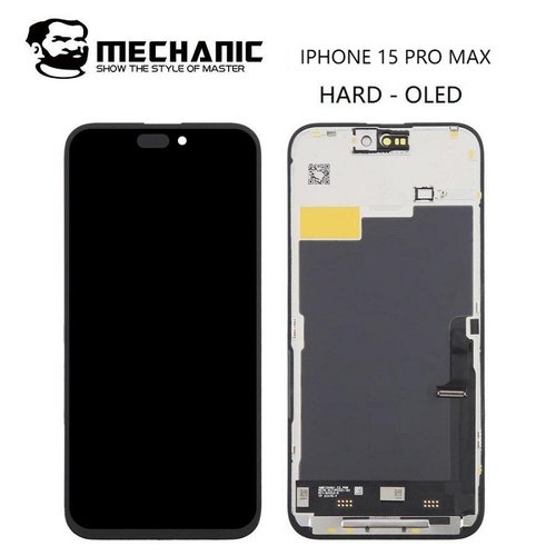 TOUCHSCREEN + DISPLAY OLED DISPLAY COMPLETO PER APPLE IPHONE 15 PRO MAX 6.7 MECHANIC OLED VERSIONE DURA