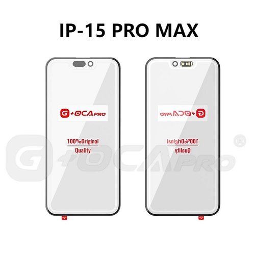 G+ PRO VETRO + OCA PER APPLE IPHONE 15 PRO MAX 6.7 NERO