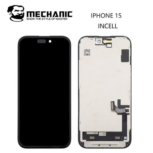 TOUCHSCREEN + DISPLAY LCD DISPLAY COMPLETO PER APPLE IPHONE 15 6.1 MECHANIC INCELL