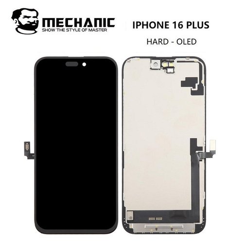 TOUCHSCREEN + DISPLAY OLED DISPLAY COMPLETO PER APPLE IPHONE 16 PLUS 6.7 MECHANIC OLED VERSIONE DURA