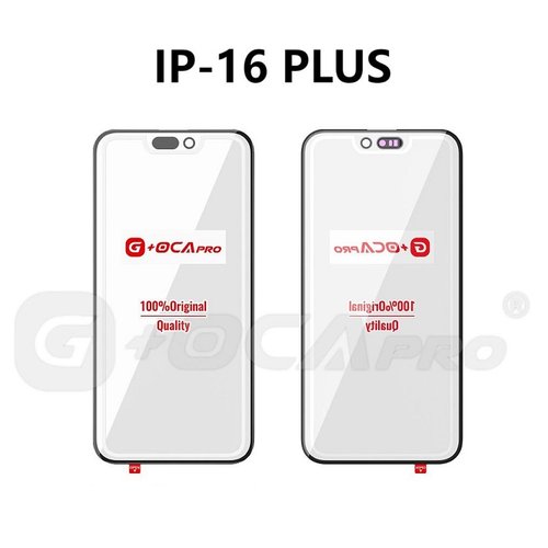 G+ PRO VETRO + OCA PER APPLE IPHONE 16 PLUS 6.7 NERO