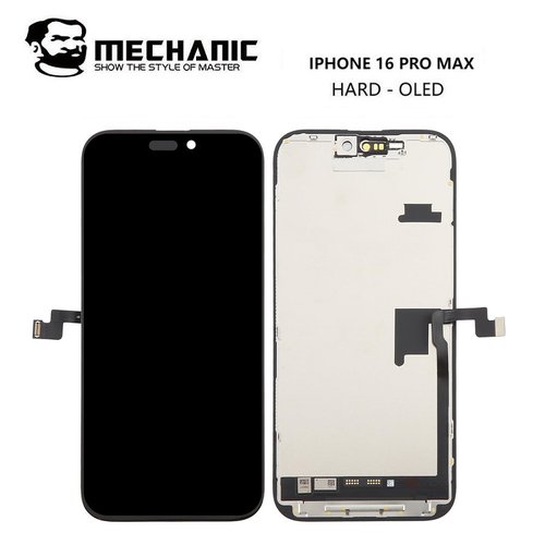 TOUCHSCREEN + DISPLAY OLED DISPLAY COMPLETO PER APPLE IPHONE 16 PRO MAX 6.9 MECHANIC OLED VERSIONE DURA