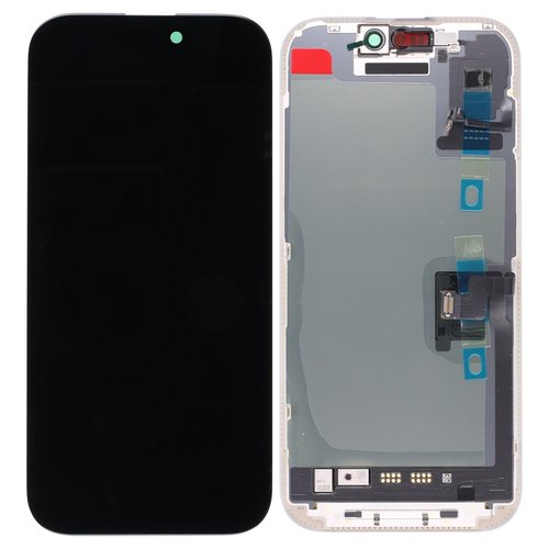 TOUCHSCREEN + DISPLAY OLED DISPLAY COMPLETO PER APPLE IPHONE 16 PRO 6.3 NUOVA ORIGINALE (SERVICE PACK + SENSORE FLEX DOPO AVER ESEGUITO LA DIAGNOSI È EMERSO CHE ERA AUTENTICO) (RICHIEDE AGGIORNAMENTO ALL'ULTIMA VERSIONE)