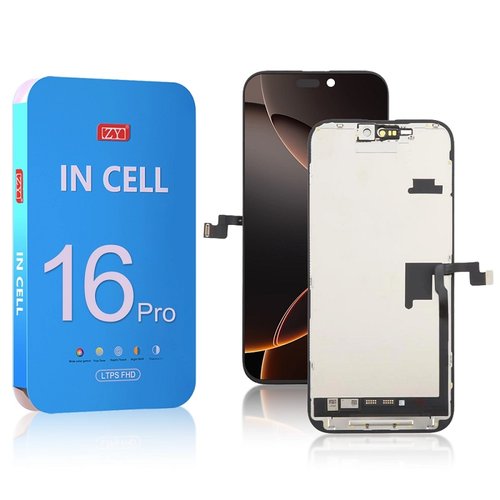 TOUCHSCREEN + DISPLAY LCD DISPLAY COMPLETO PER APPLE IPHONE 16 PRO 6.3 INCELL ZY FHD 1080P (FREQUENZA DI AGGIORNAMENTO: 120HZ)