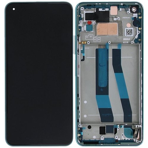 TOUCHSCREEN + DISPLAY LCD DISPLAY COMPLETO + FRAME PER XIAOMI MI 11 LITE 5G VERDE ORIGINALE（SERVICE PACK）