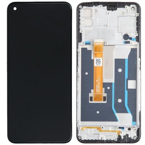 DISPLAY LCD + TOUCHSCREEN DISPLAY COMPLETO + FRAME PER OPPO A73 5G (CPH2161) NERO ORIGINALE