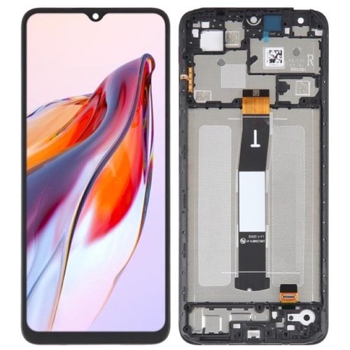 TOUCHSCREEN + DISPLAY LCD DISPLAY COMPLETO + FRAME PER XIAOMI REDMI 12C (22120RN86G) NERO ORIGINALE&nbsp;(CDOT VERSION)