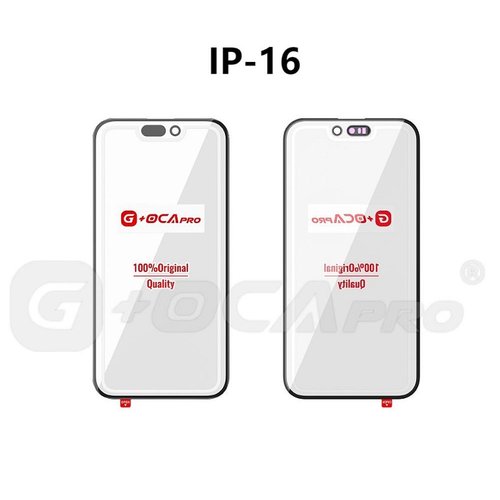 G+ PRO VETRO + OCA PER APPLE IPHONE 16 6.1 NERO